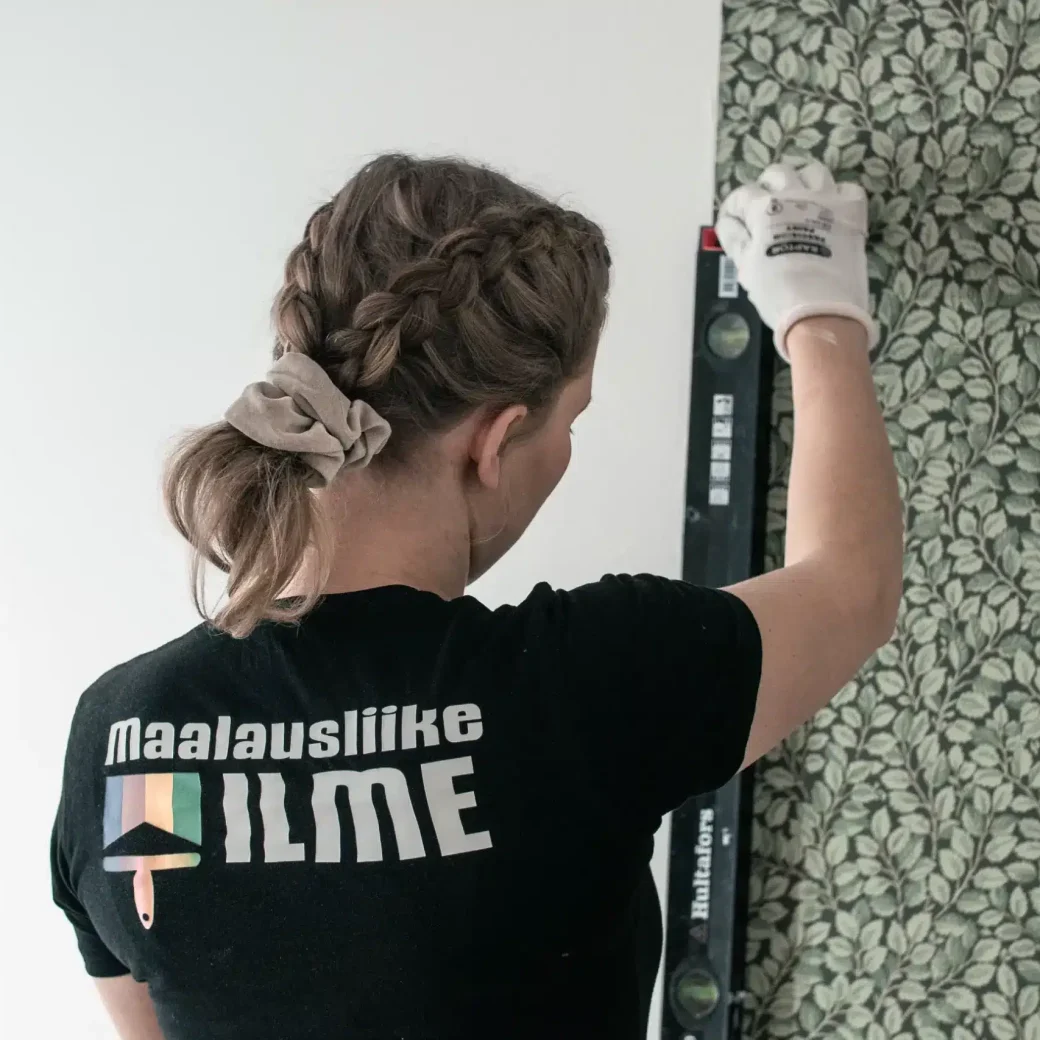 Maalausliike ILME maalari tarkistamassa vuotaa