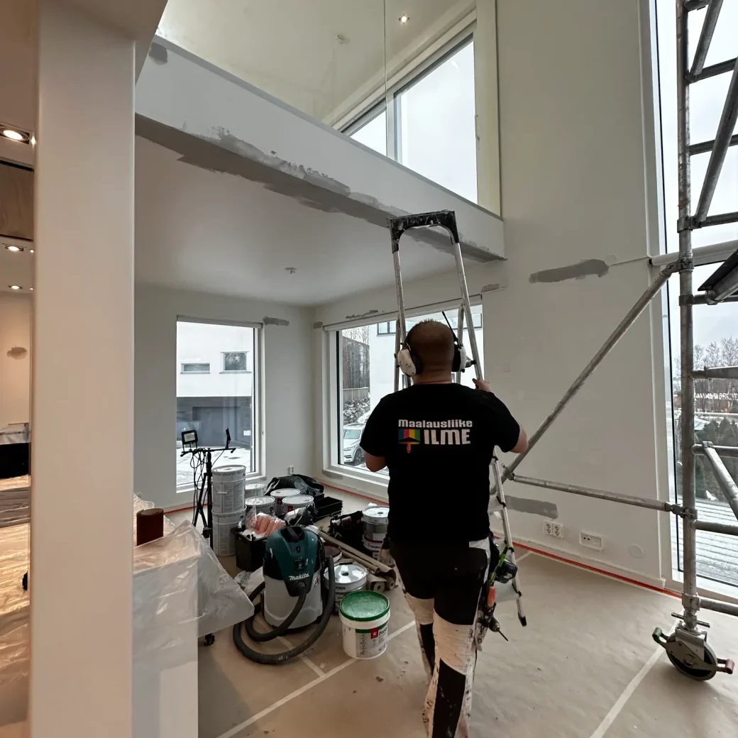 työmaan perustaminen maalausliike ilme